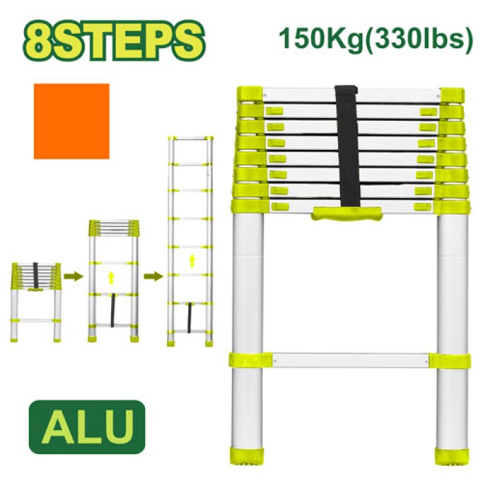 Telescopic ladder 8 steps DTLD5H08