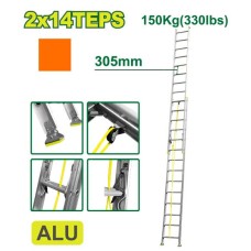 Երկարացվող աստիճան 2x14 քայլ DTLD8H28