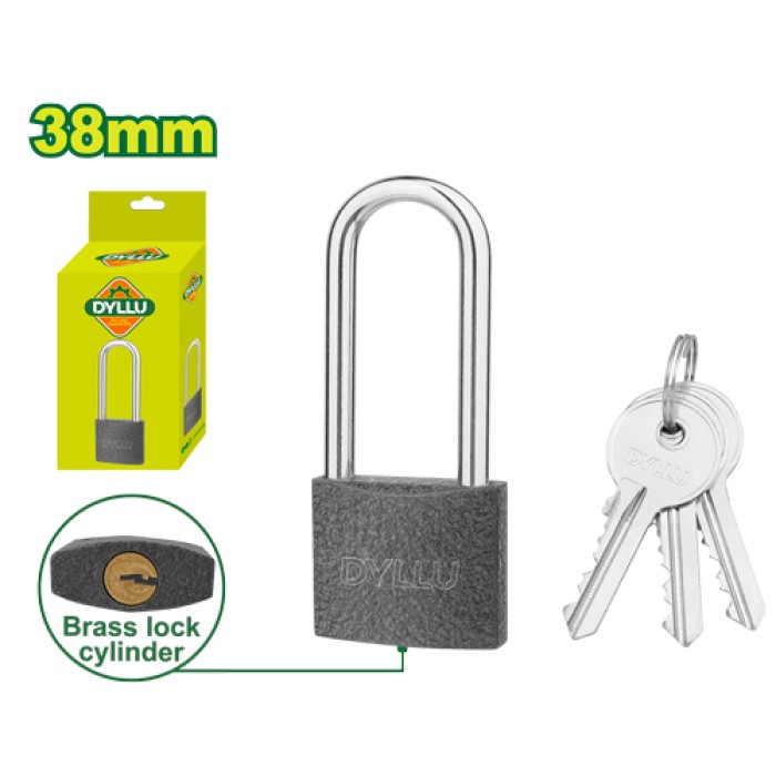 Long shackle iron padlock 38 mm DTPD5540L