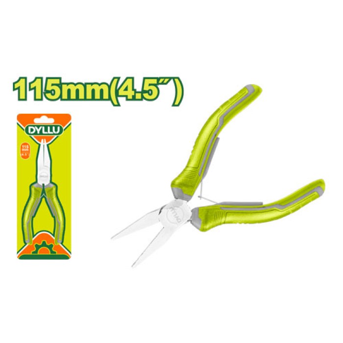 DYLLU - Մինի հարթ քթով տափակաբերան աքցան 115 մմ DTPL0958 - DTPL0958 - Աքցաններ