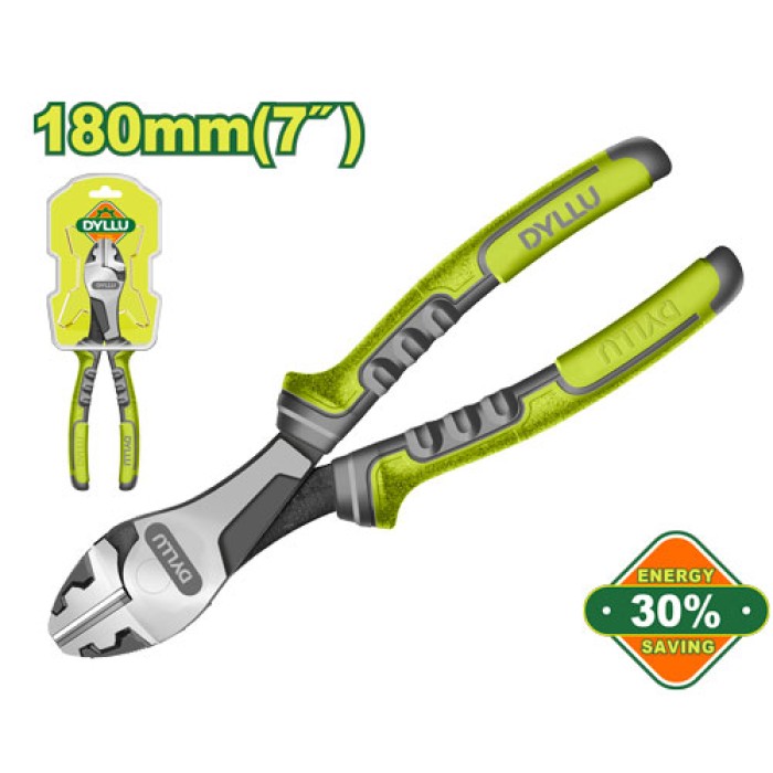 High leverage heavy-duty diagonal cutting pliers 180 mm DTPL7717