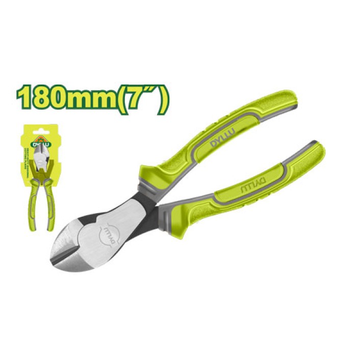 High leverage heavy-duty diagonal cutting pliers 180 mm DTPL7C07