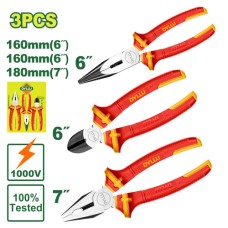 3 Pcs insulated pliers set DTPS0633