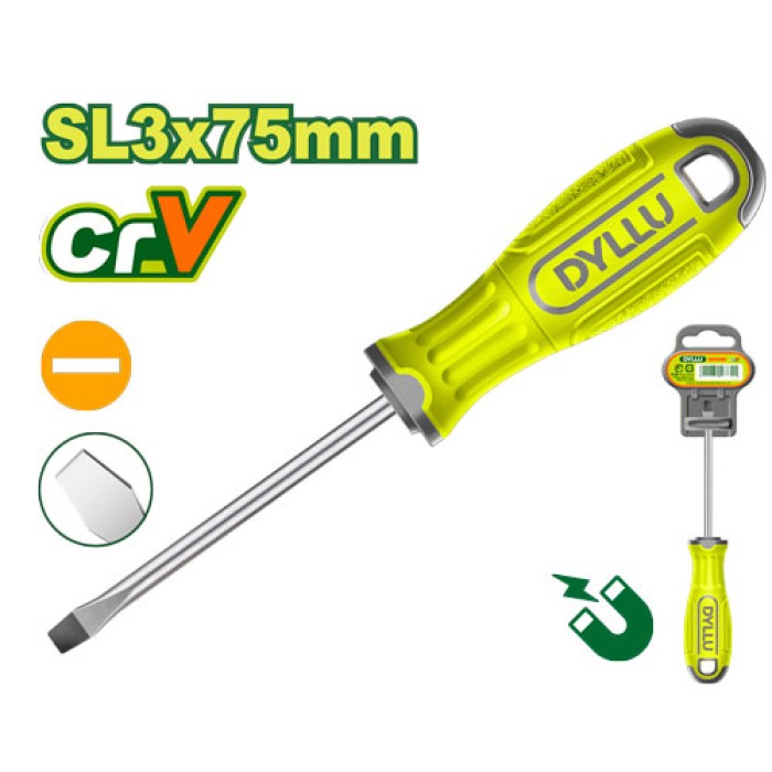 Slotted screwdriver SL 3x75 мм DTSD1233