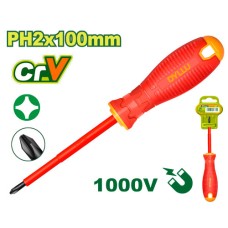 Insulated screwdriver PH2x100 мм DTSD7224