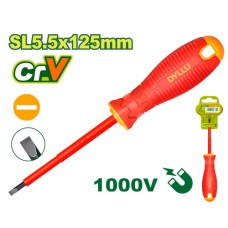 Insulated screwdriver SL 5.5x125 mm DTSD7255