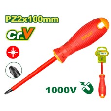 Insulated screwdriver PZ 2x100 mm  DTSD7274