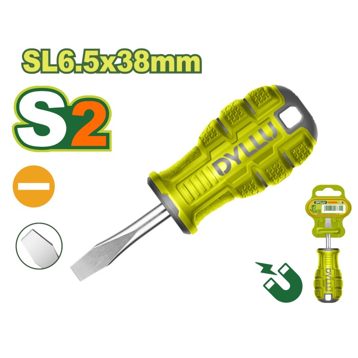 DYLLU - Տափակ Պտուտակահան SL 6.5x38 մմ DTSDA261 - DTSDA261 - Պտուտակահաններ