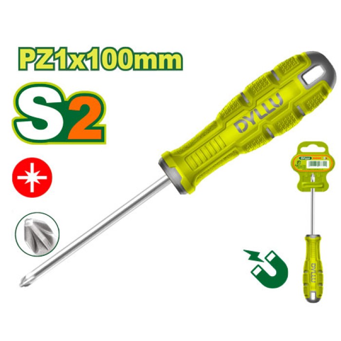 DYLLU - Крестообразный отвертка PZ 1x100 мм DTSDC214 - DTSDC214 - Отвертки