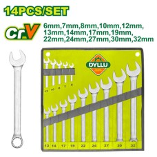 14 Pcs Combination spanner set DTSP1M14