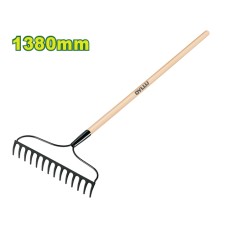 Rake with wooden handle 1380 mm DTXW3314