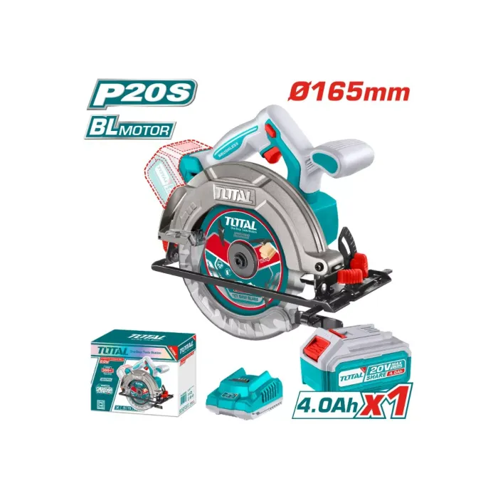 TotalTools - Аккумуляторная циркулярная пила 20В TOTAL TSLI18511 - TSLI18511 - Циркулярная пила