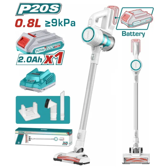 Վակումային անլար փոշեկուլ Li-ion 20Վ TOTAL TVLI2006