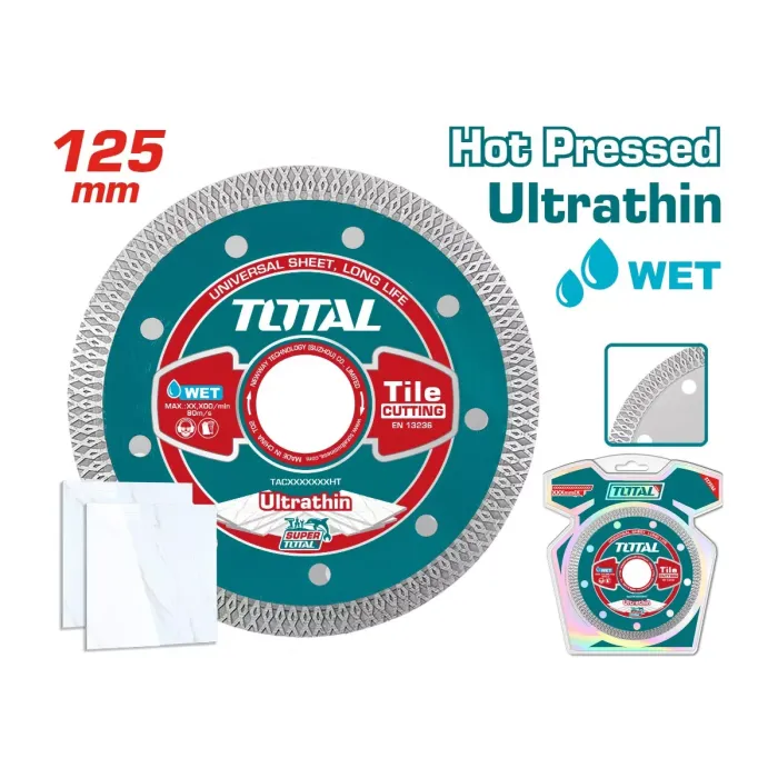 TotalTools - Ultrathin diamond disc 125X22.2mm TAC2181251HT - TAC2181251HT - Diamond Discs