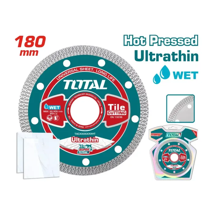 TotalTools - Ultrathin diamond disc 180X22.2mm TAC2181801HT - TAC2181801HT - Diamond Discs