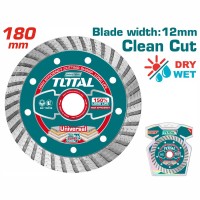 Алмазный диск турбо 180 x 22.2 мм TOTAL TAC2131801