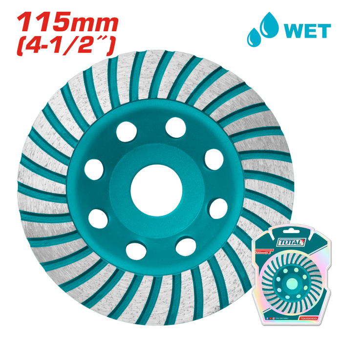 TotalTools - Diamond grinding disc 115x22.2mm TAC2411151 - TAC2411151 - Diamond Discs