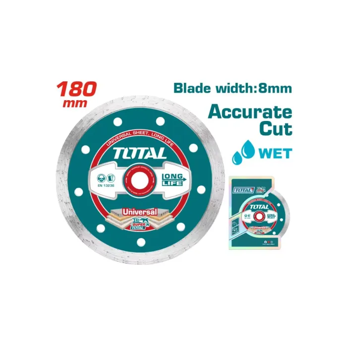 TotalTools - Diamond blade wet 180x22.2 mm TOTAL TAC2121803 - TAC2121803 - Diamond Discs