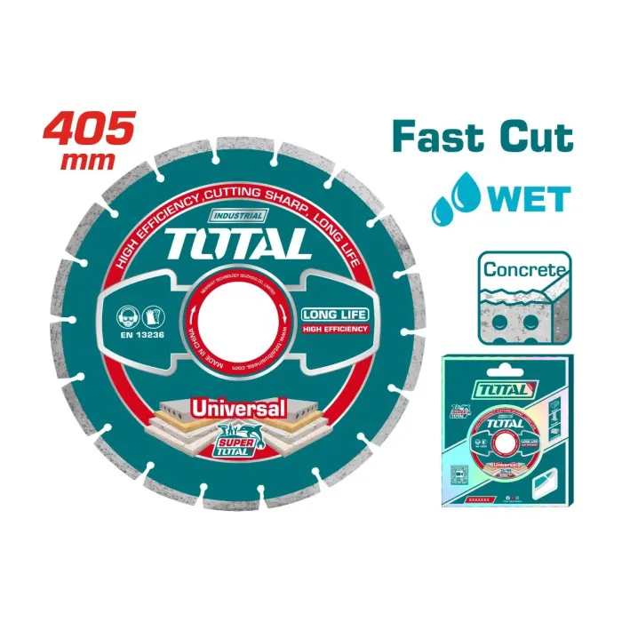 TotalTools - Diamond disc for cutting concrete 405x25.4mm TOTAL TAC2144052 - TAC2144052 - Diamond Discs