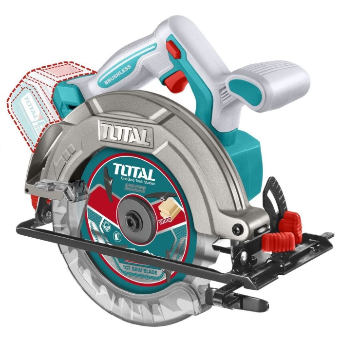 TotalTools - Аккумуляторная циркулярная пила 20В TOTAL TSLI1652 - TSLI1652 - Циркулярная пила