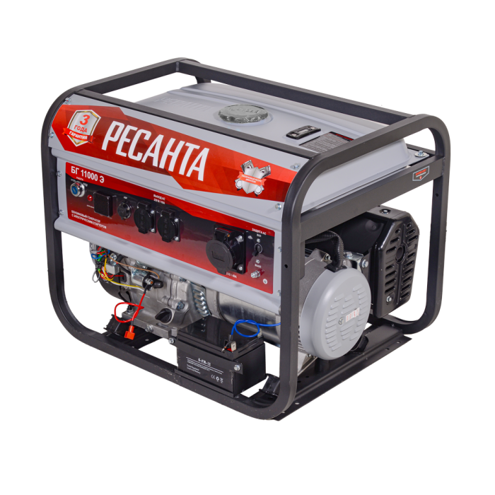 RESANTA - Բենզինային գեներատոր (մեկնարկիչով) 9000 Վտ Ресанта БГ 11000 Э - Ресанта БГ11000Э - Գեներատորներ