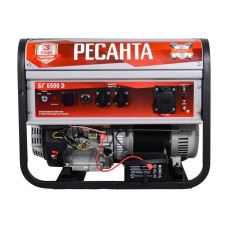 Բենզինային գեներատոր (մեկնարկիչով) 5500 Վտ Ресанта БГ 6500 Э