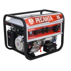 Բենզինային գեներատոր (մեկնարկիչով) 7000 Վտ Ресанта БГ 8000 Э