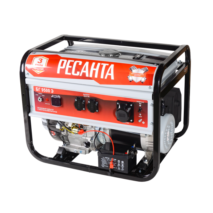 RESANTA - Բենզինային գեներատոր (մեկնարկիչով) 8000 Վտ Ресанта БГ 9500 Э - Ресанта БГ9500Э - Գեներատորներ