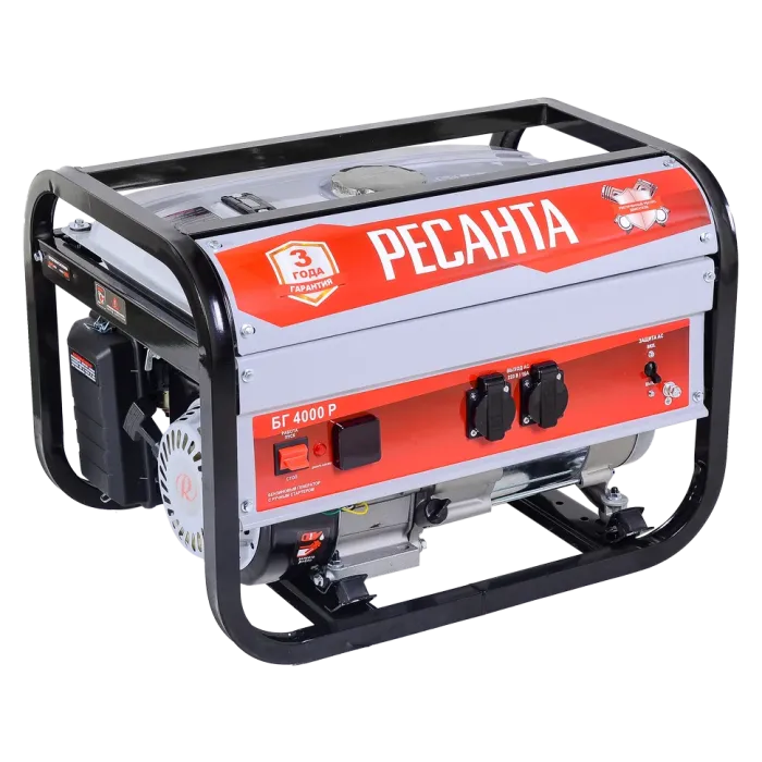 RESANTA - Բենզինային գեներատոր 3300 Վտ Ресанта БГ 4000 Р - Ресанта БГ4000Р - Գեներատորներ