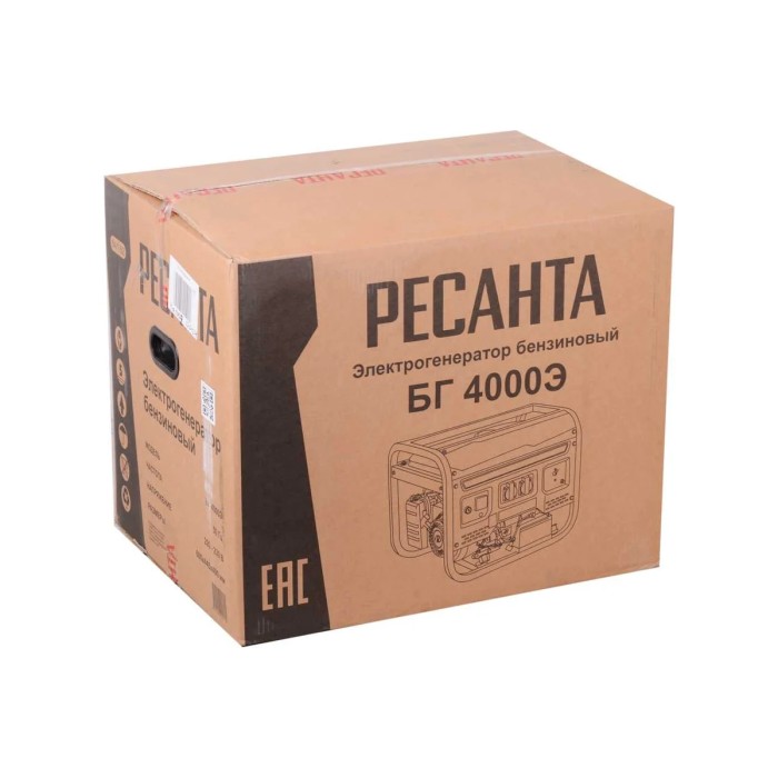 RESANTA - Բենզինային գեներատոր (մեկնարկիչով) 3300 Վտ Ресанта БГ 4000 Э - Ресанта БГ4000Э - Գեներատորներ