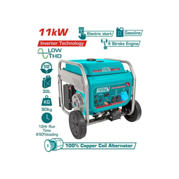 Total TP3120006 ինվերտորային բենզինային գեներատոր 11 կՎտ 220 Վ