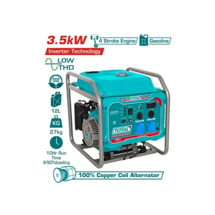 Total TP340006 ինվերտորային բենզինային գեներատոր 3․5 կՎտ 220 Վ