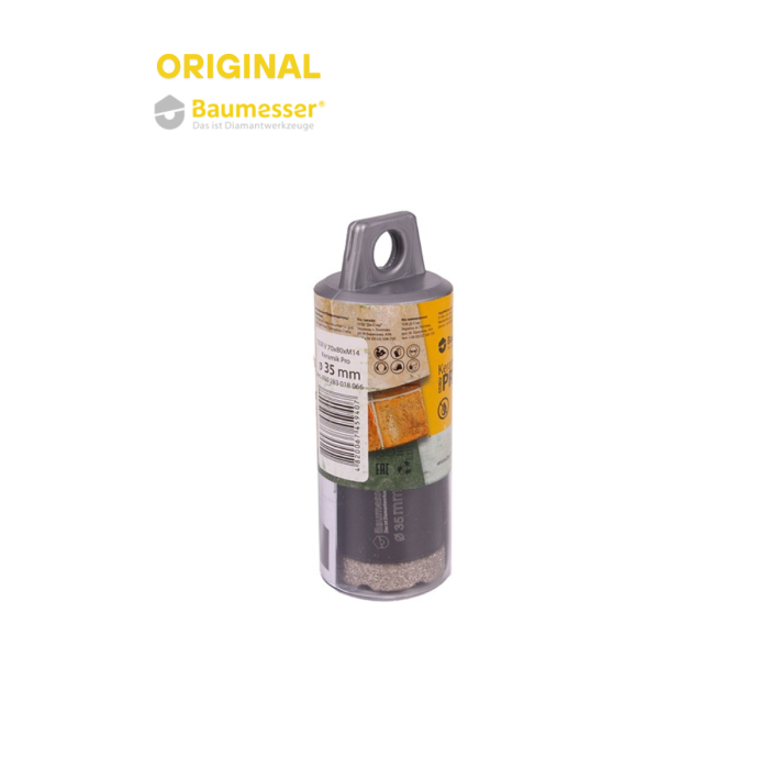 BAUMESSER - Ադամանդե բիթ(коронка)-Կերամիկա/Կերամոգրանիտ Baumesser DDR-V 35x30xM14 Keramik Pro 910283018066 - 910283018066 - Ալմաստե բիթեր
