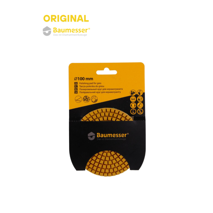 BAUMESSER - Սկավառակ փայլեցման ալմաստե  100 մմ Baumesser №400 Standard 99937363005 - 99937363005 - Ալմաստե Սկավառակներ