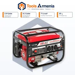 Բենզինային գեներատոր 2.9/3.2 կՎտ BRAIT BR-3800CU
