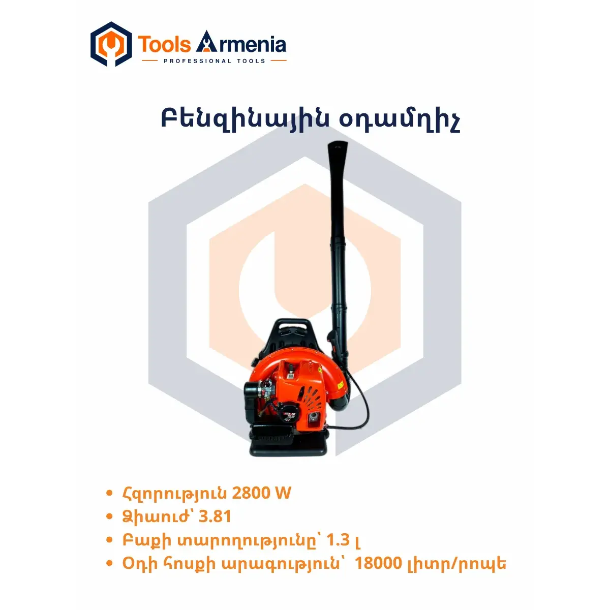 BRAIT BGB-650 բենզինային օդամղիչ