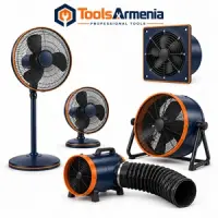 Օդափոխիչներ ՝ հատակի, պատի, արդյունաբերական թմբուկային և ճկափողով