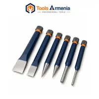 Chisels and Punches for Cutting Metal, Marking and Driving Pins