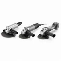 Անկյունային հղկող մեքենաներ՝ օդաճնշային, լարով և մարտկոցով մոդելներ