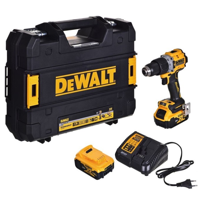 DeWalt - Մարտկոցային պտուտակադարձիչ / 90 Նմ / 18 Վ / Dewalt DCD805P2T-QW - DCD805P2T-QW - Պտուտակադարձիչներ