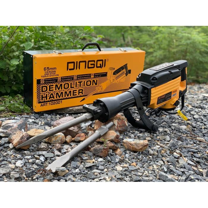 DINGQI 102001 էլեկտրական հարվածային մուրճ 1650 Վտ SDS-HEX 45 Ջ՝ բետոնի և քարի քանդման համար