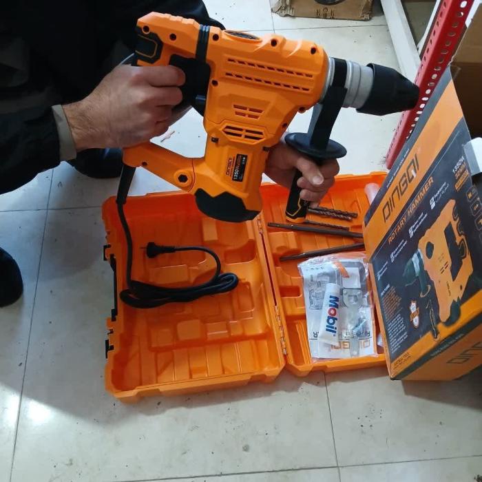 Dingqi 102010 էլեկտրական պերֆերատոր 1350 Վտ SDS Plus 6 Ջ պլաստիկ ճամպրուկով