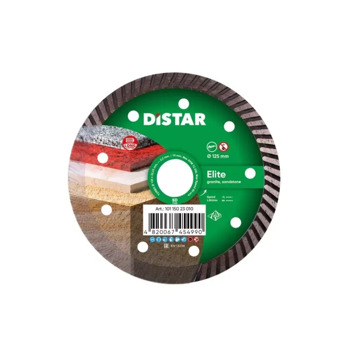 Distar - Ալմաստե կտրող սկավառակ DISTAR Turbo 125 Elite 125x22.22x10x2.2mm - 10115023010 - Ալմաստե Սկավառակներ