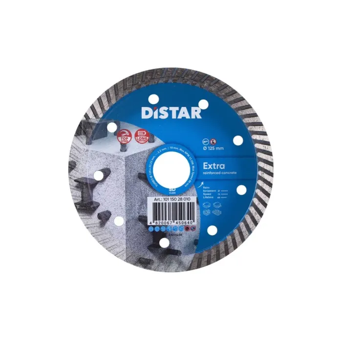 Distar - Ալմաստե կտրող սկավառակ Turbo 125 Extra 125x22.22x10x2.2mm - 10115028010 - Ալմաստե Սկավառակներ