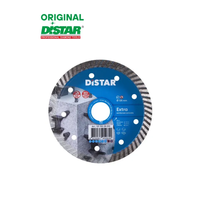 Distar - Ալմաստե կտրող սկավառակ Turbo 125 Extra 125x22.22x10x2.2mm - 10115028010 - Ալմաստե Սկավառակներ