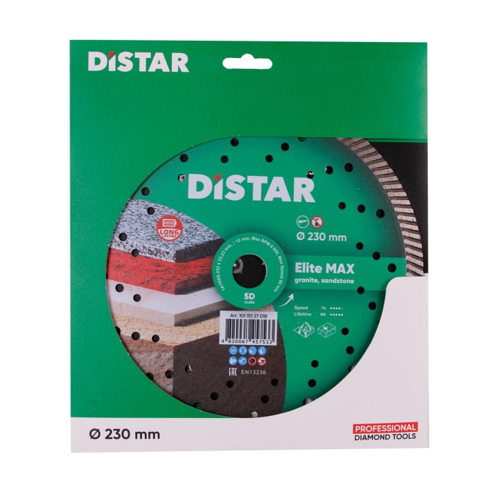 Distar - Սկավառակ ալմաստե գրանիտի TURBO 230 մմ Distar 10115127018 - 10115127018 - Ալմաստե Սկավառակներ
