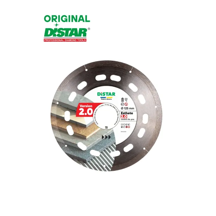 Distar - Ալմաստե կտրող սկավառակ 1A1R Esthete 2.0․ 125x22․23x1.1x6 - 10126024010 - Ալմաստե Սկավառակներ