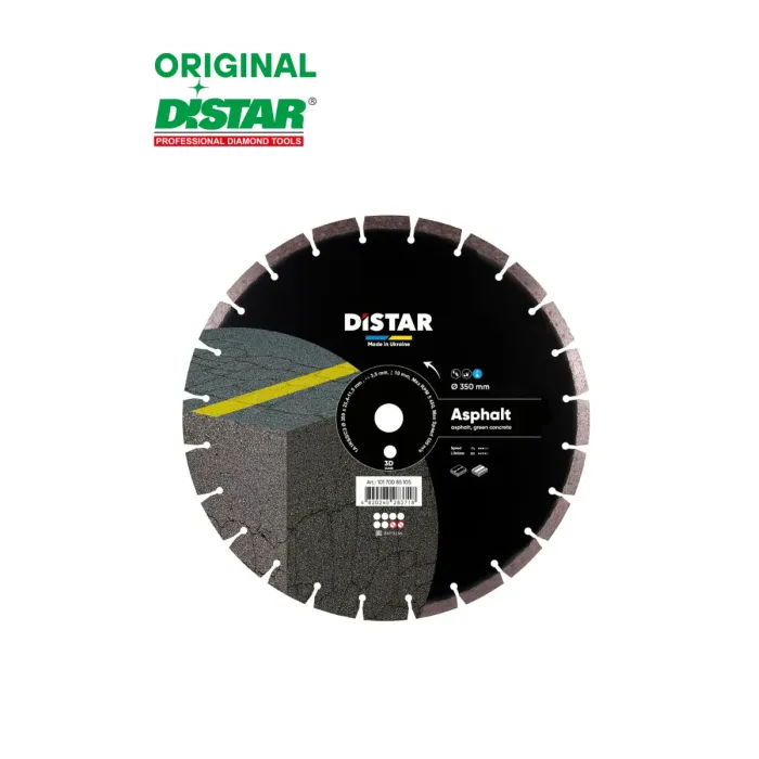 Distar - Ալմաստե կտրող սկավառակ ասֆալտի 350x25.4x3.5 1A1RSS 350 Asphalt - 10170085105 - Ալմաստե Սկավառակներ