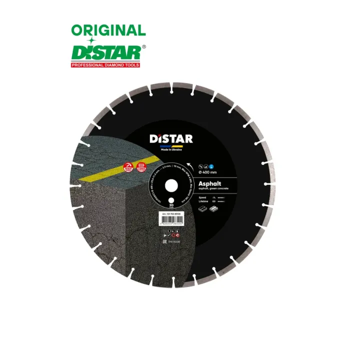 Distar - Ալմաստե կտրող սկավառակ ասֆալտի 400 մմ Distar 10170085108 Asphalt - 10170085108 - Ալմաստե Սկավառակներ