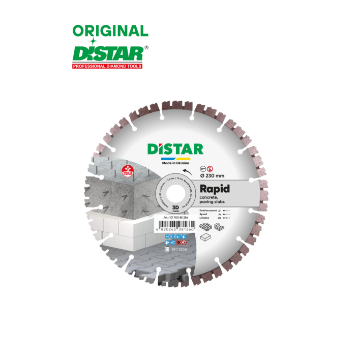 Distar - Ալմաստե կտրող սկավառակ 230 մմ Distar Rapid 10170085256 - 10170085256 - Ալմաստե Սկավառակներ